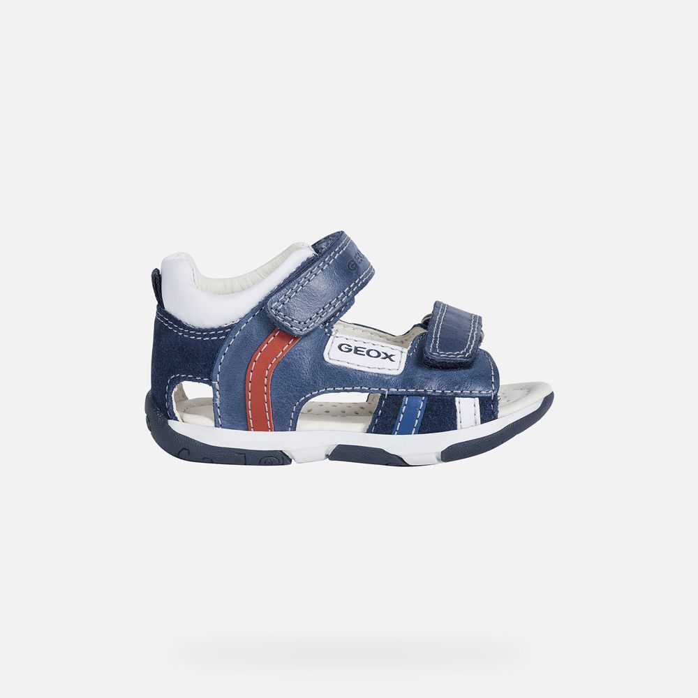 Sandalias Geox Bebe Azul Marinho - Tapuz Boy - ELDXT5260